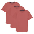 Organic Crew Neck T-Shirt 3 Pack (Slim Fit) / Nantucket Red
