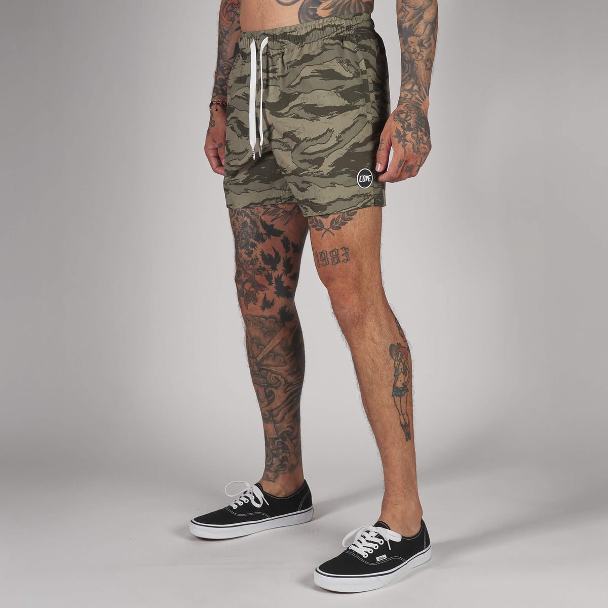 (New) Tiger Camo Shorts - Sand