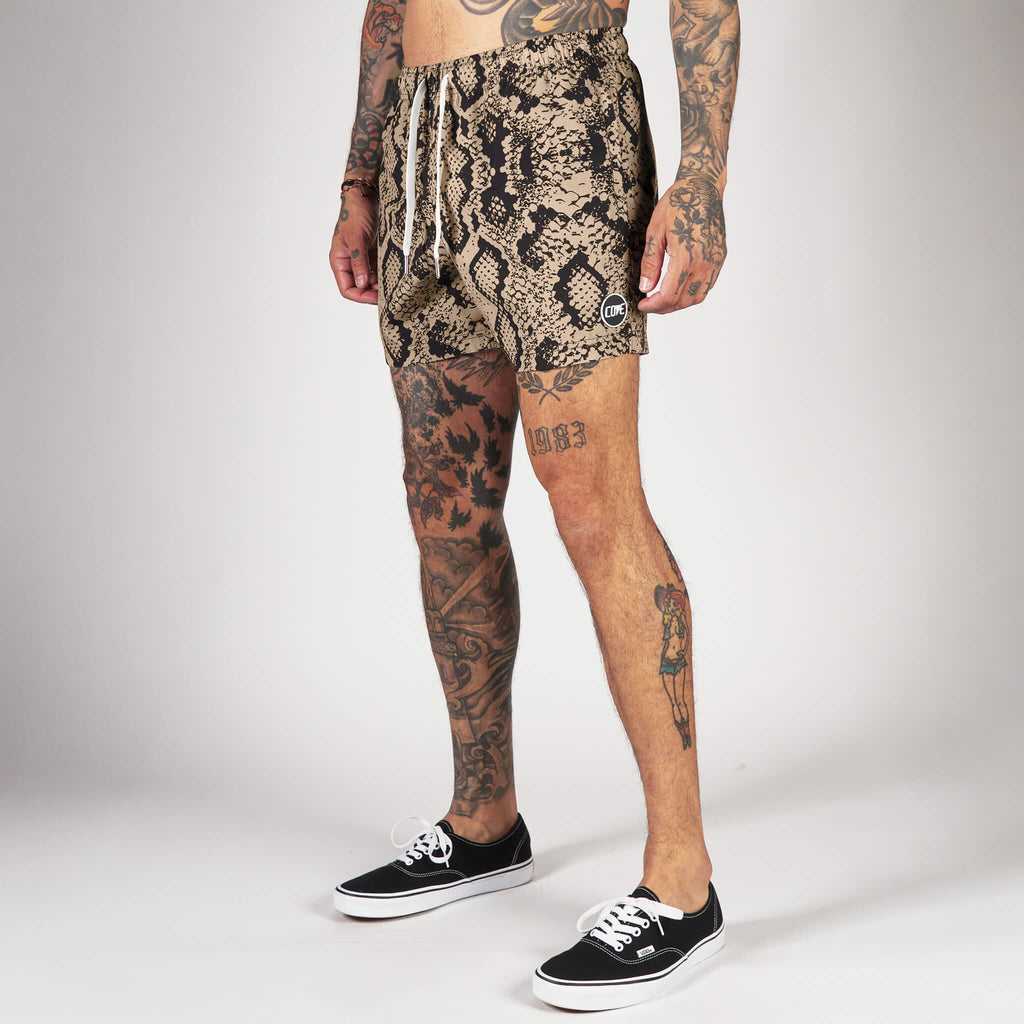 (New) Snakeskin Shorts - Sand