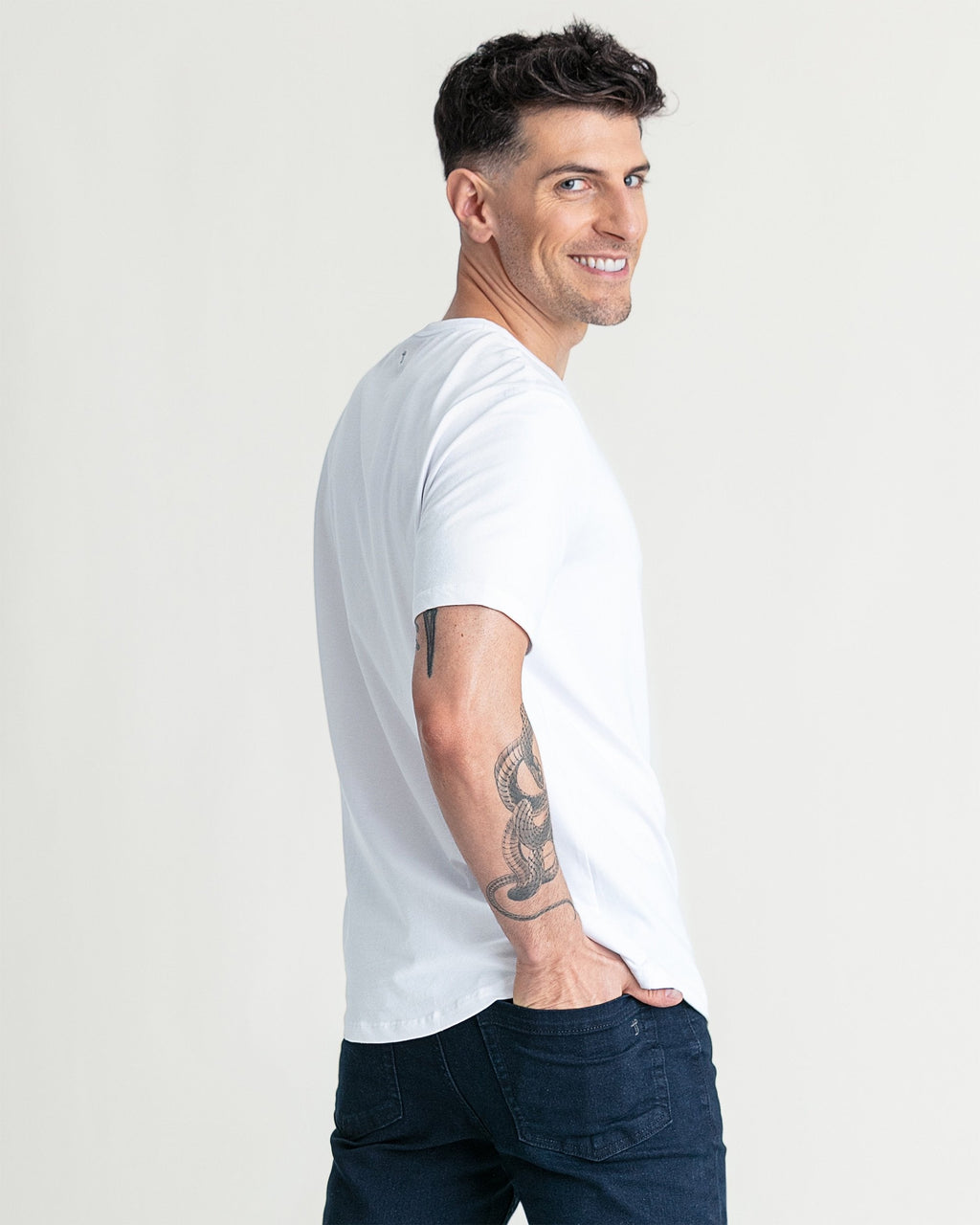 Organic Crew Neck T-Shirt 3 Pack (Slim Fit)/ Essentials