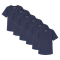 Organic Crew Neck T-Shirt 6 Pack (Slim Fit) / Navy