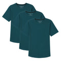 Organic Crew Neck T-Shirt 3 Pack (Slim Fit) / Teal