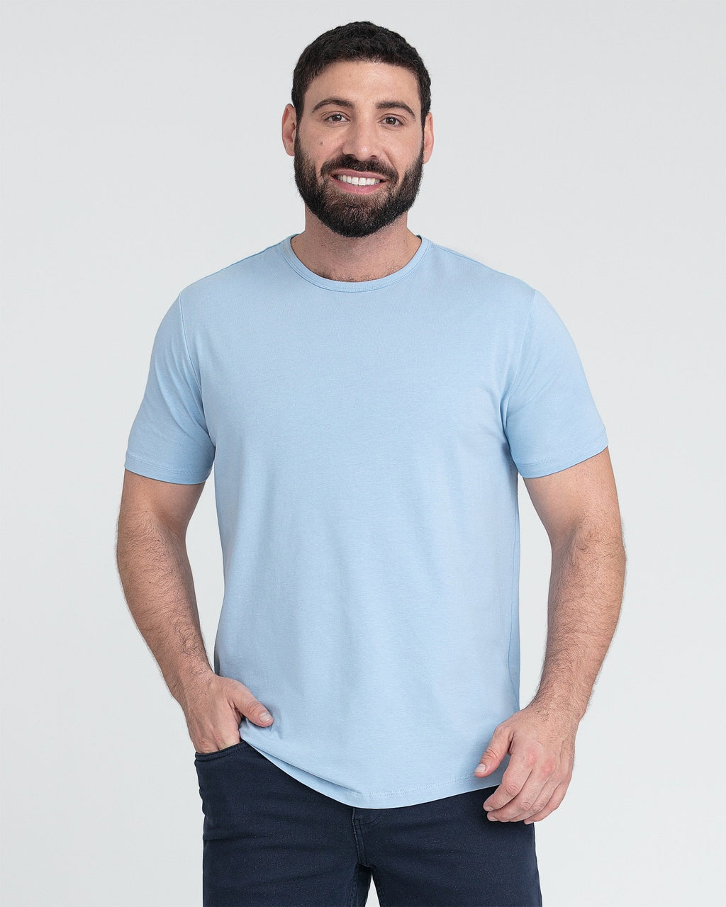 Organic Crew Neck T-Shirt 6 Pack (Slim Fit) / Seaside