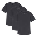 Organic Crew Neck T-Shirt 3 Pack (Slim Fit) / Black