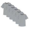 Organic Crew Neck T-Shirt 6 Pack (Slim Fit) / Light Grey