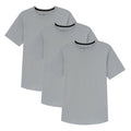 Organic Crew Neck T-Shirt 3 Pack (Slim Fit) / Light Grey