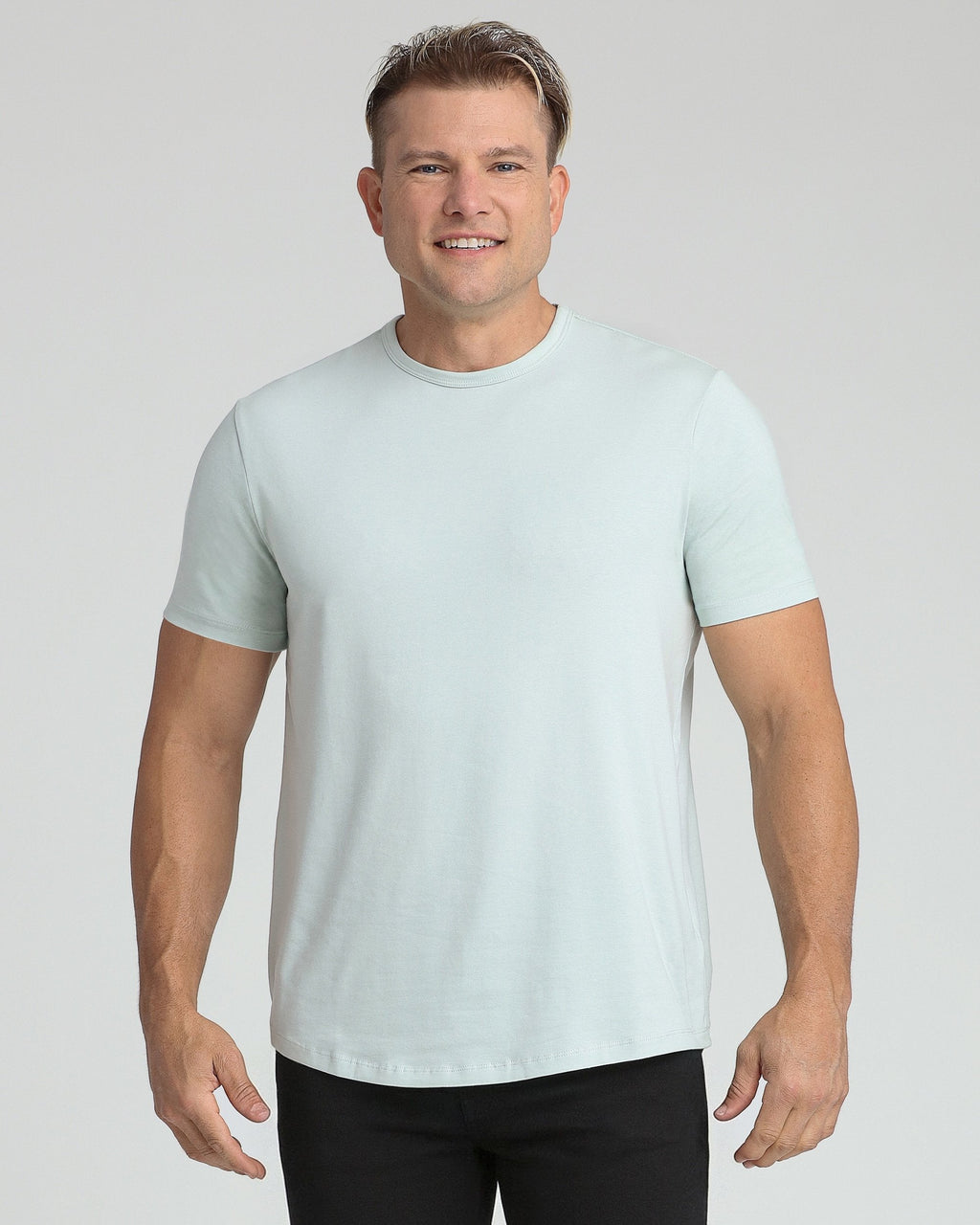 Organic Crew Neck T-Shirt 3 Pack (Slim Fit) / Mint