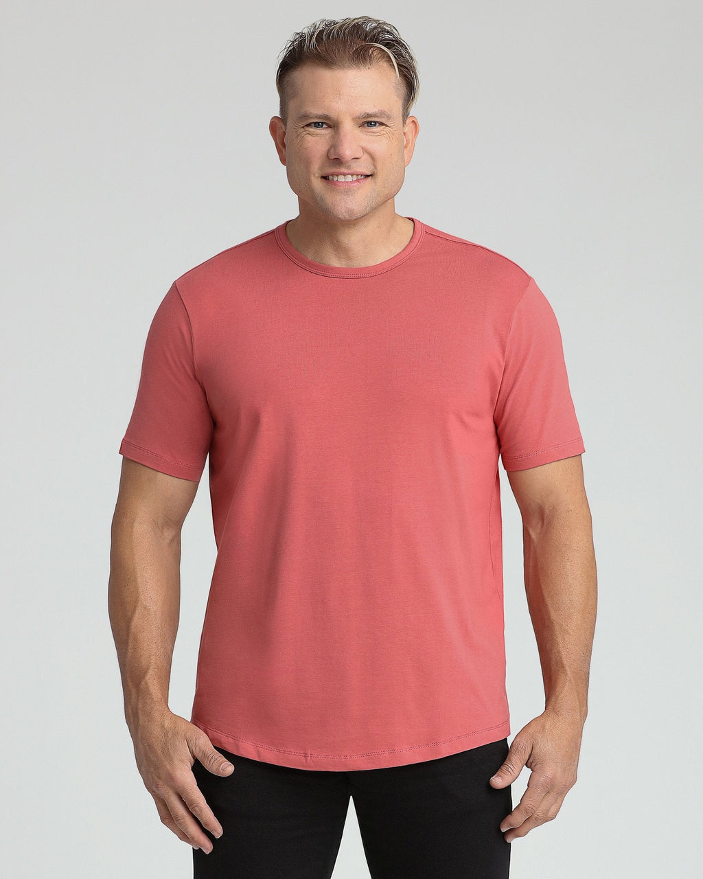 Organic Crew Neck T-Shirt (Slim Fit) / Nantucket Red