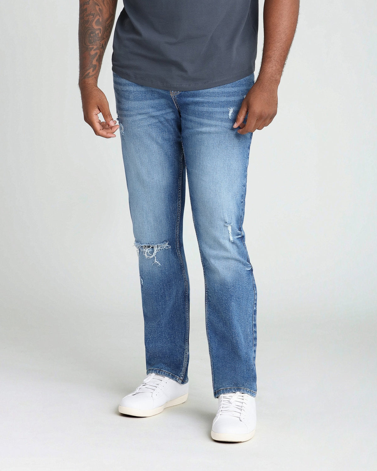 Athletic Fit / Glacier  (Ripped - Med Blue)