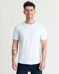 Organic Crew Neck T-Shirt (Slim Fit) / White