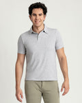 Organic Polo Shirt / Heather Grey