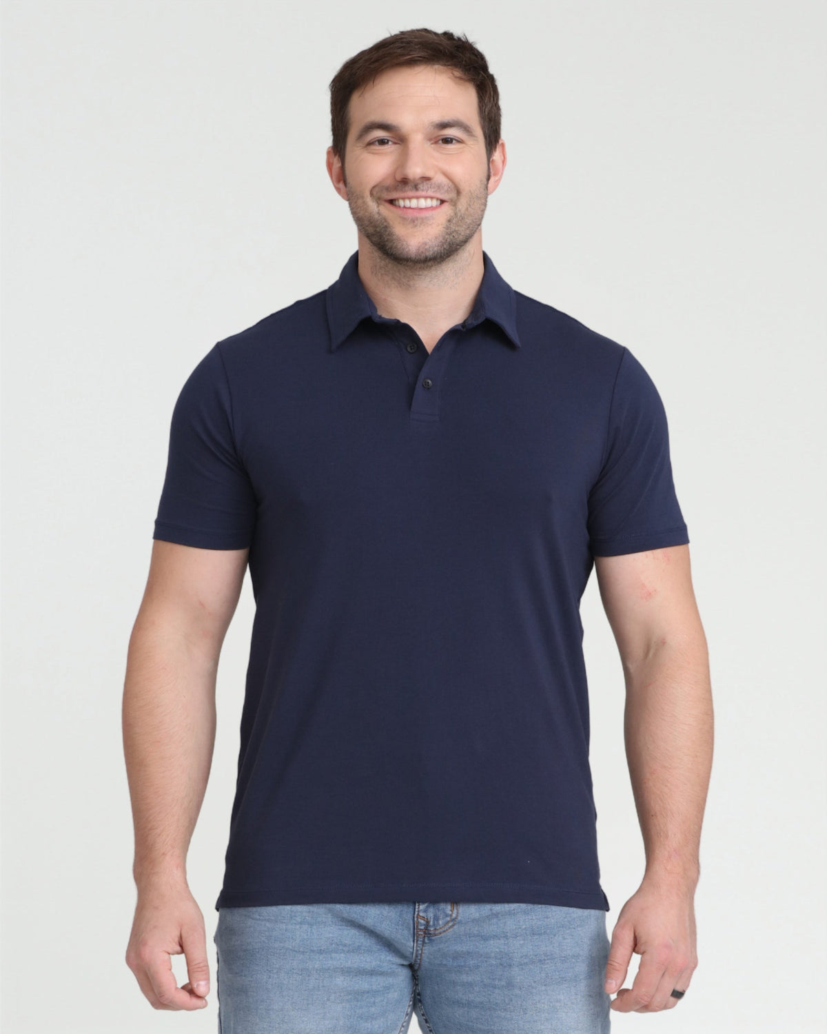 Organic Polo Shirt / Navy