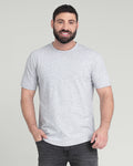 Organic Crew Neck T-Shirt (Slim Fit) / Heather Grey