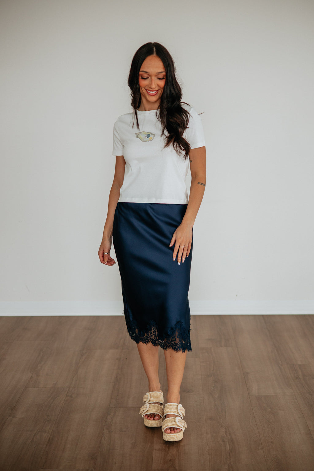 Alesa Satin Skirt
