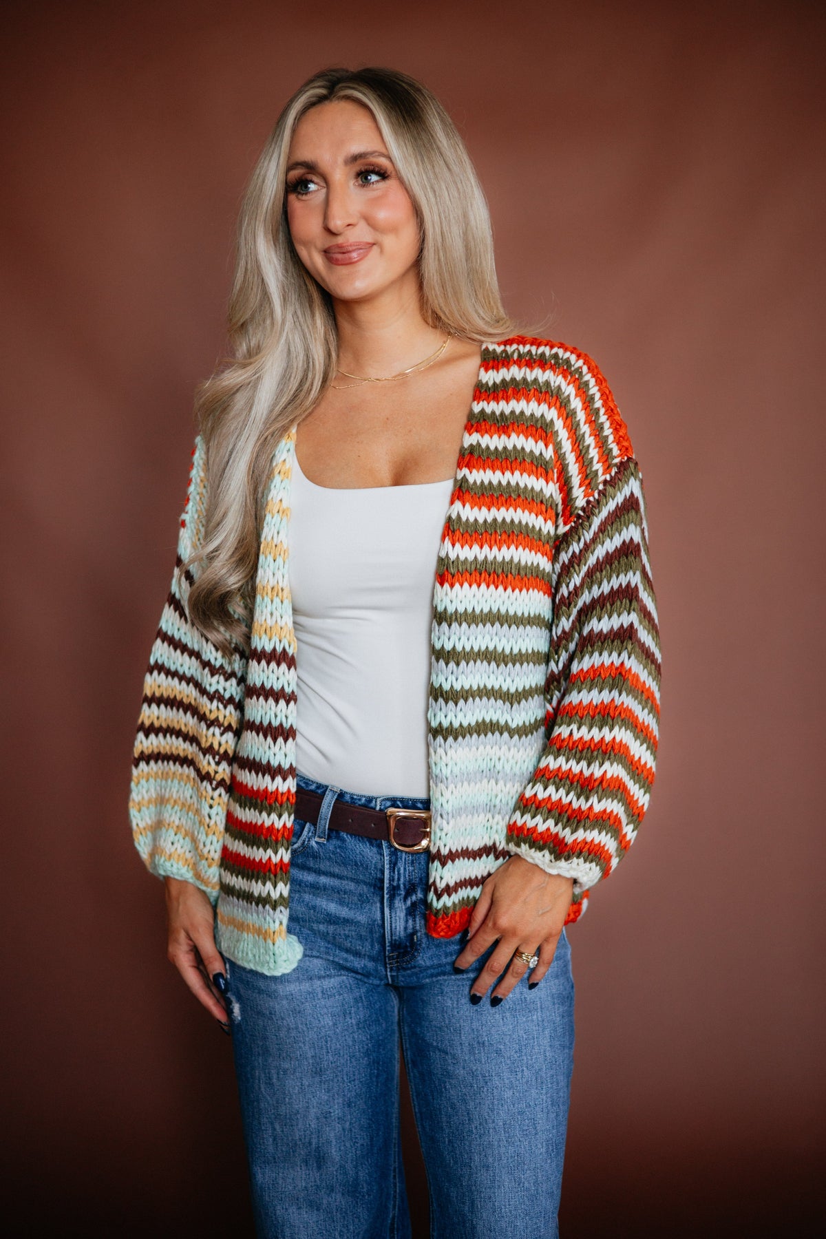 Annica Striped Cardigan