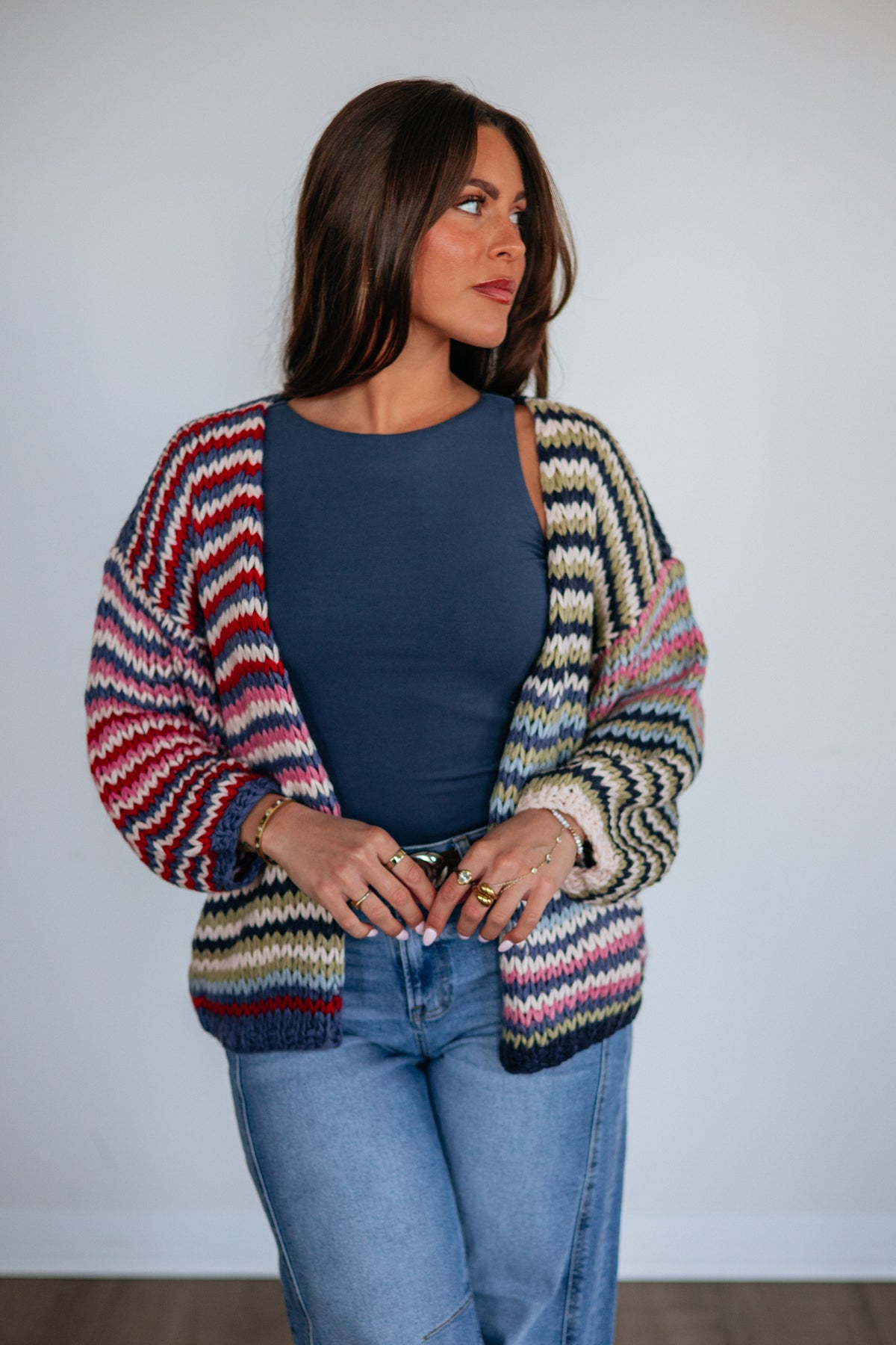Annica Striped Cardigan