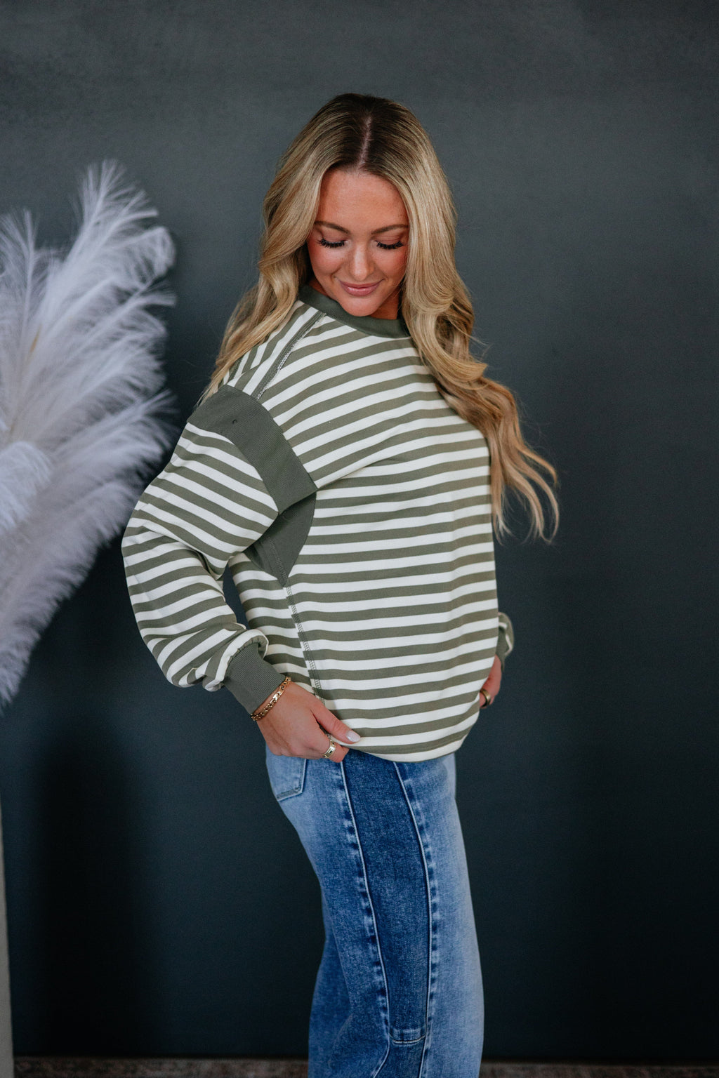 Annora Striped Sweatshirt