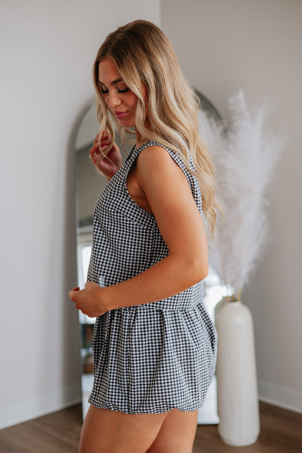 Adalee Gingham Top