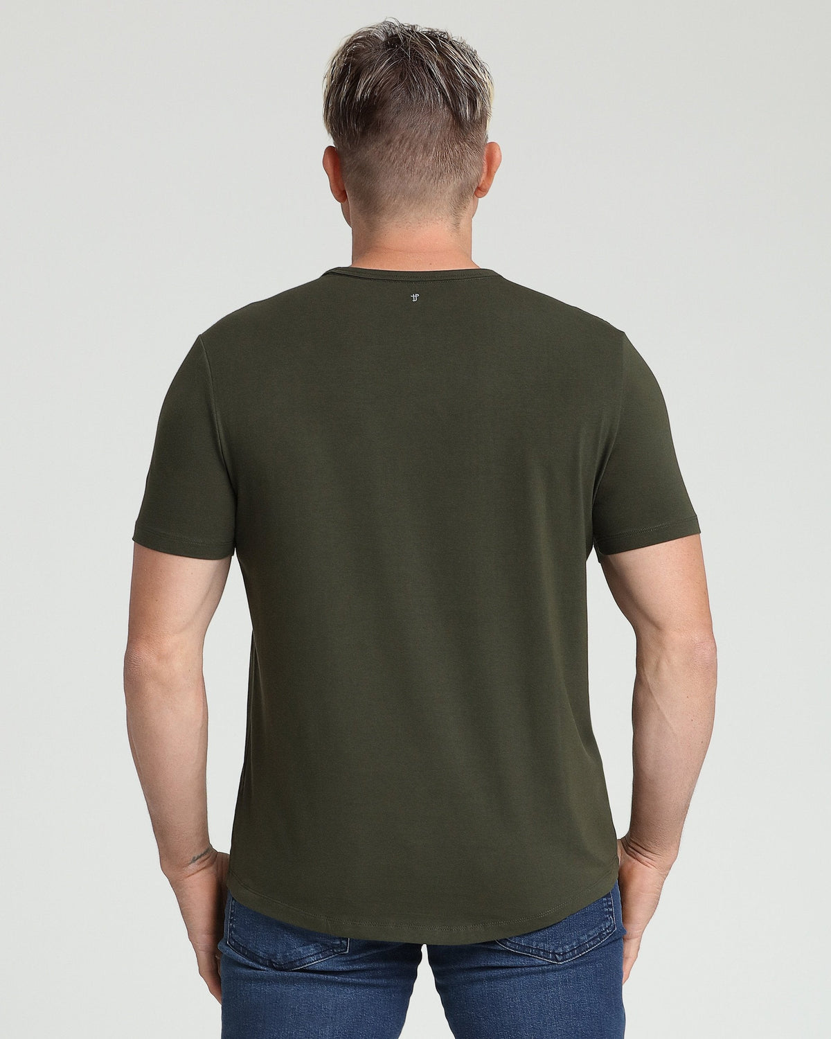 Organic Crew Neck T-Shirt (Slim Fit) / Olive
