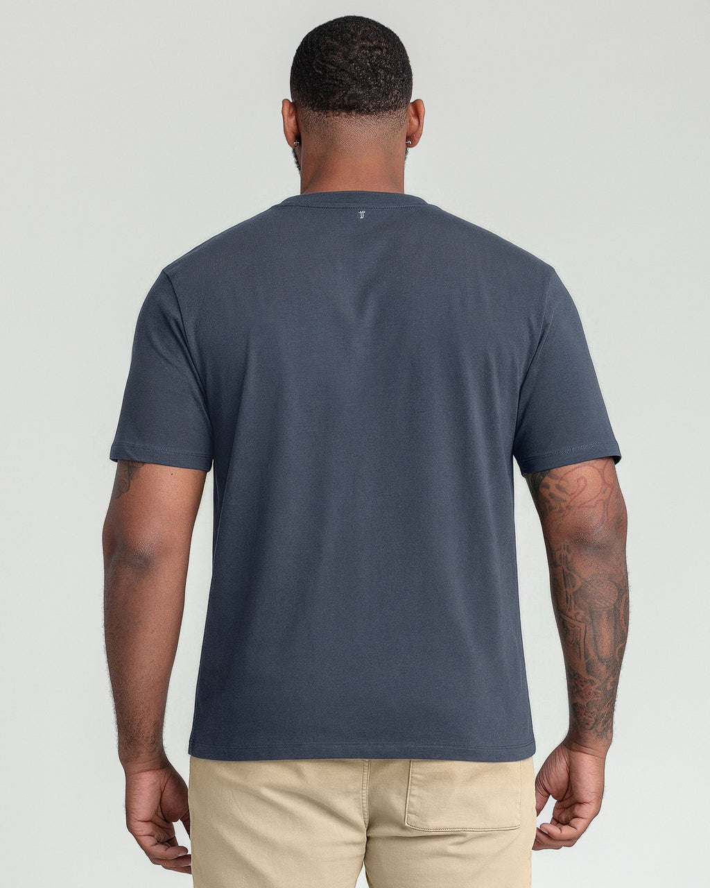 Organic Crew Neck T-Shirt (Relaxed Fit) / Slate