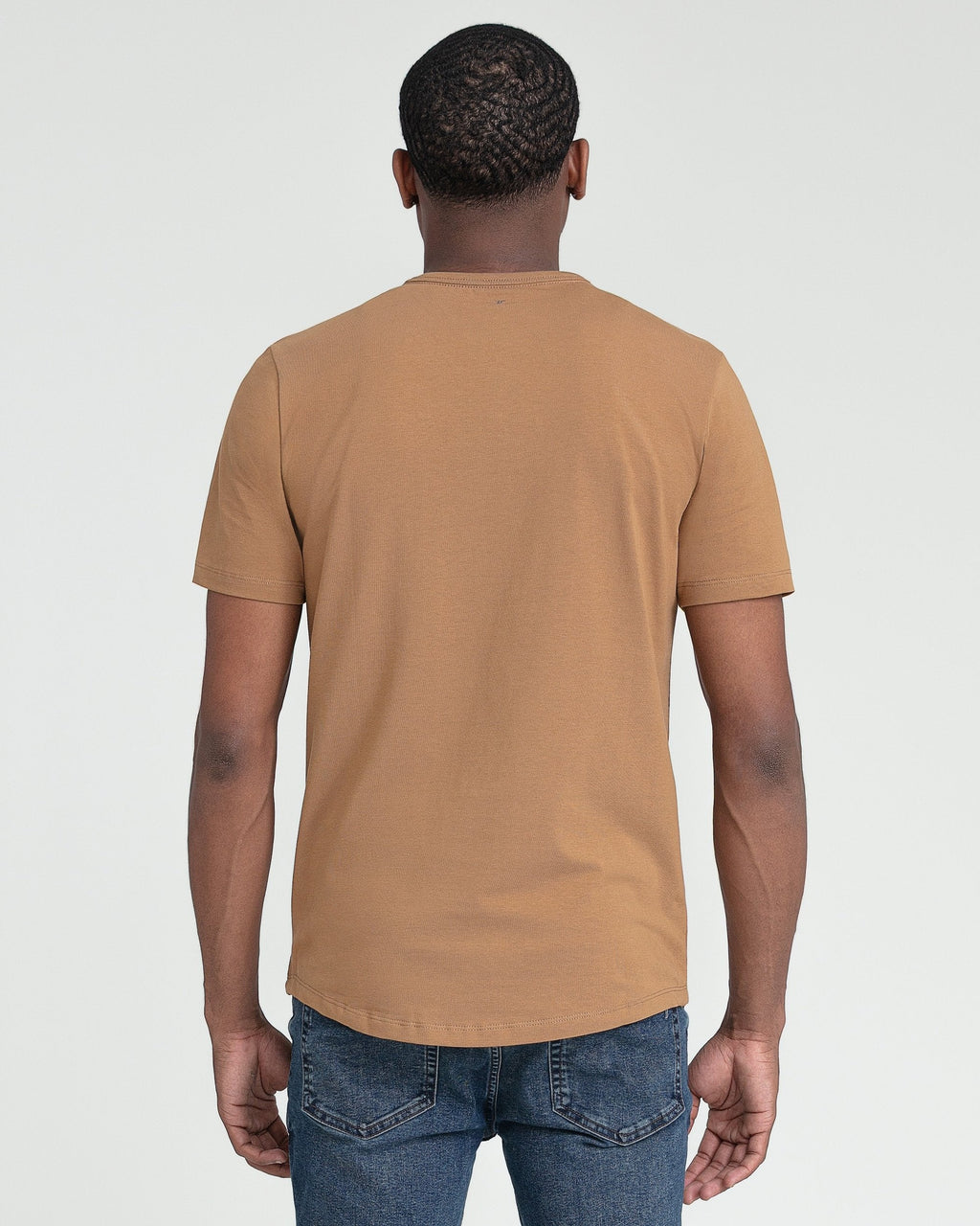 Organic Crew Neck T-Shirt 6 Pack (Slim Fit) / Tobacco
