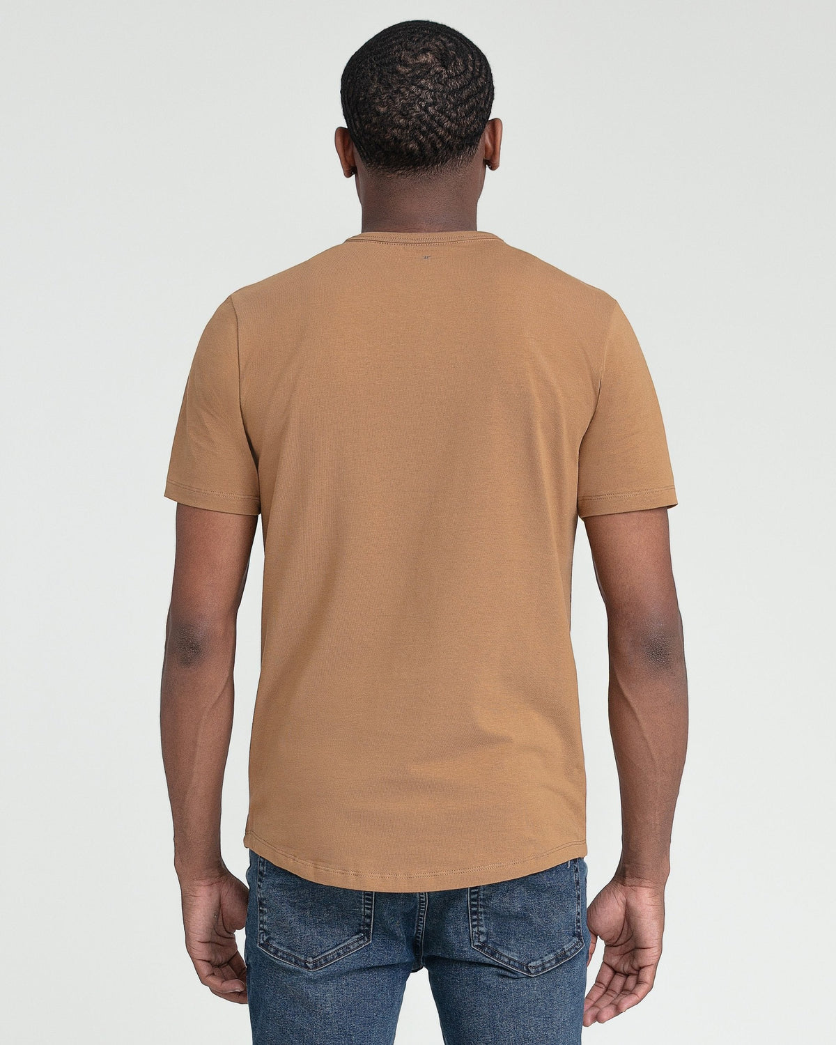 Organic Crew Neck T-Shirt 6 Pack (Slim Fit) / Tobacco