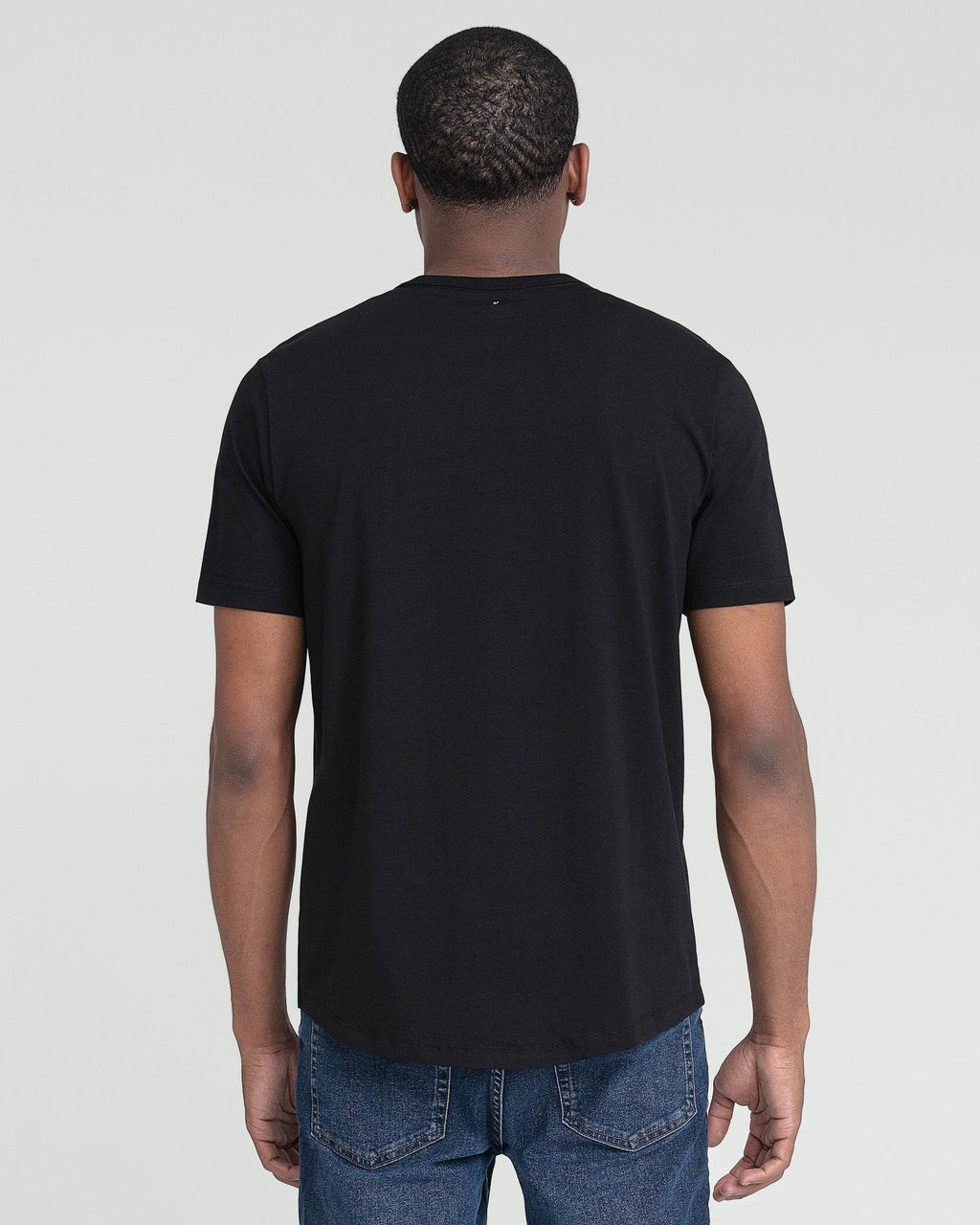 Organic Crew Neck T-Shirt 6 Pack (Slim Fit) / Black