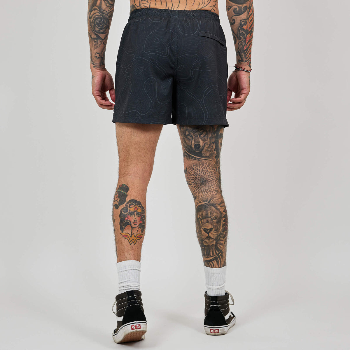 Topo Camo Shorts - Black