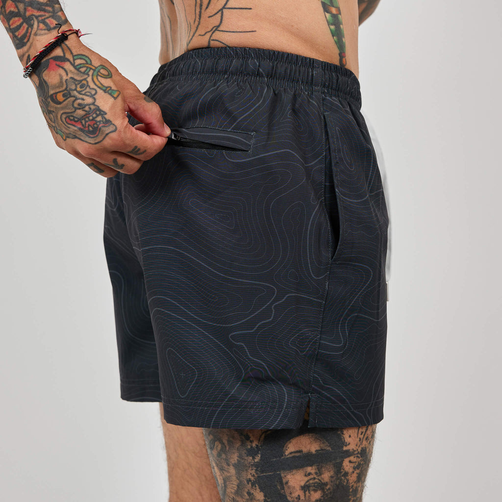 Topo Camo Shorts - Black