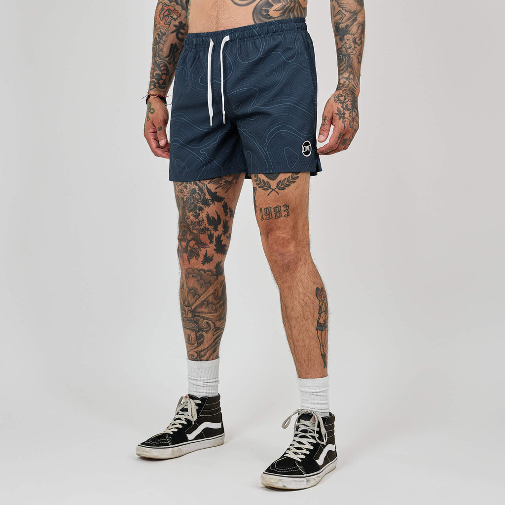 Topo Camo Shorts - Blue