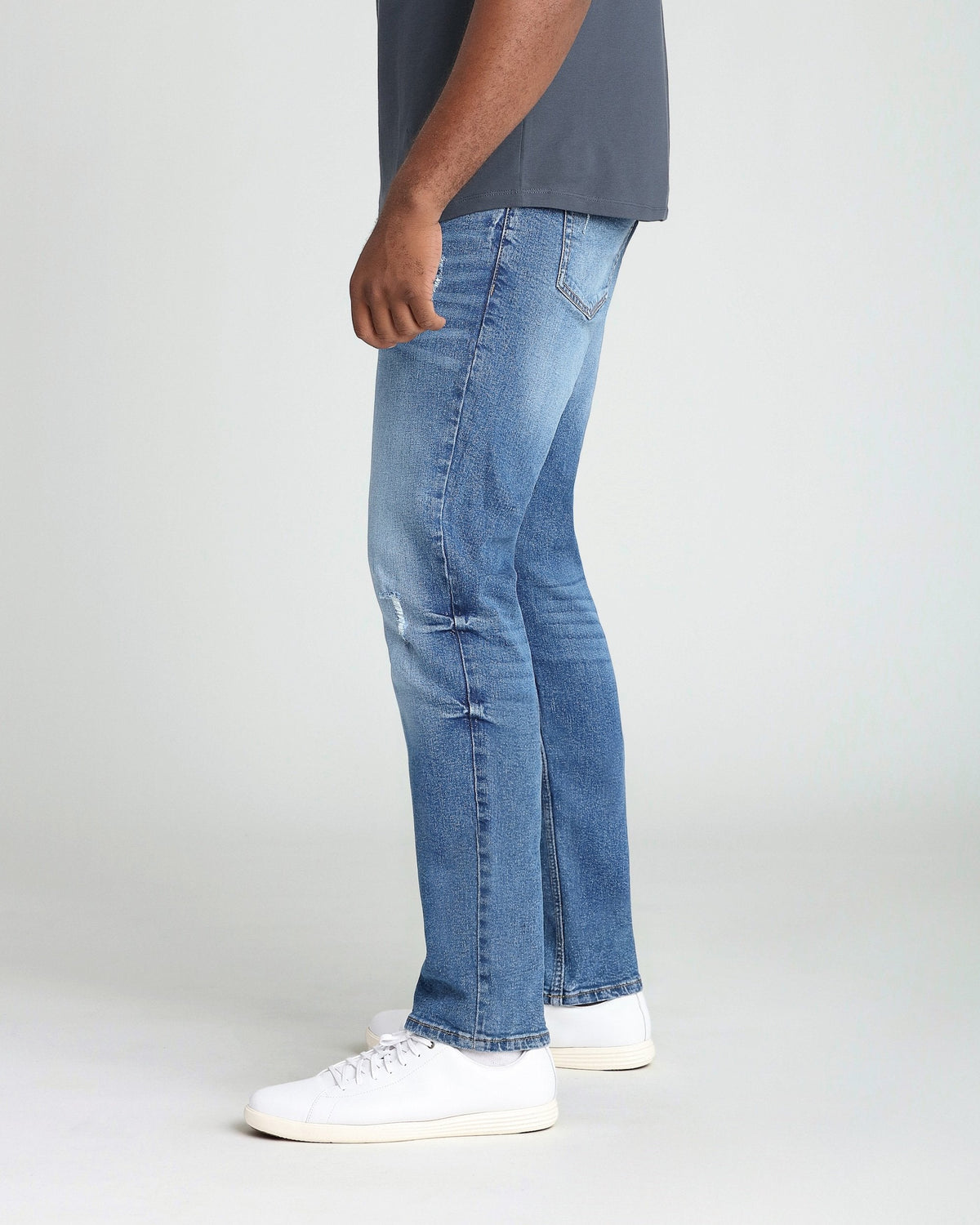 Athletic Fit / Glacier  (Ripped - Med Blue)
