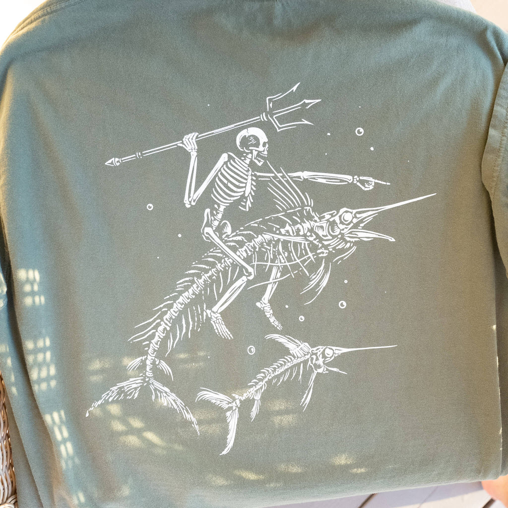 Swordfish Stallion Tee - Moss