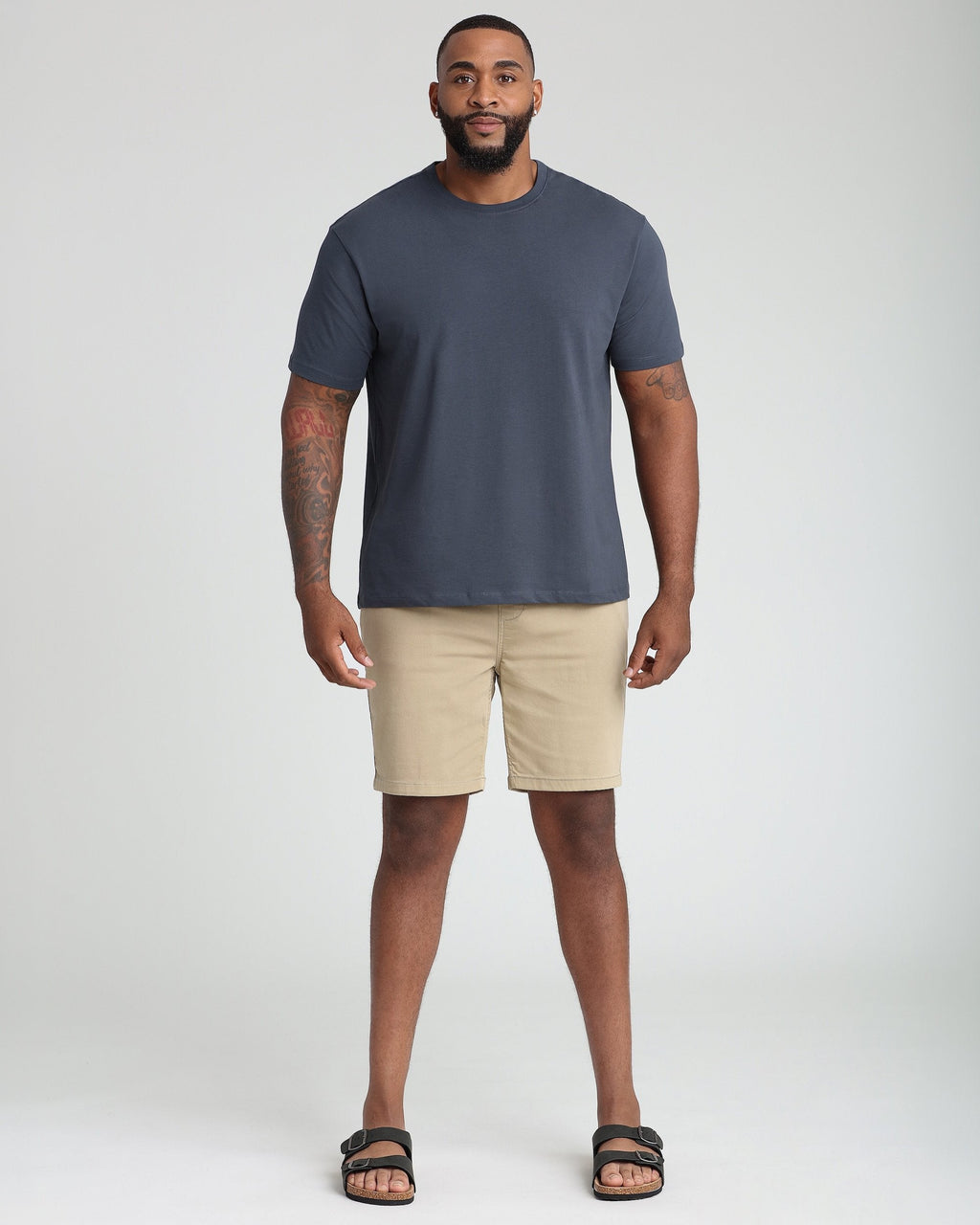 Organic Crew Neck T-Shirt (Relaxed Fit) / Slate