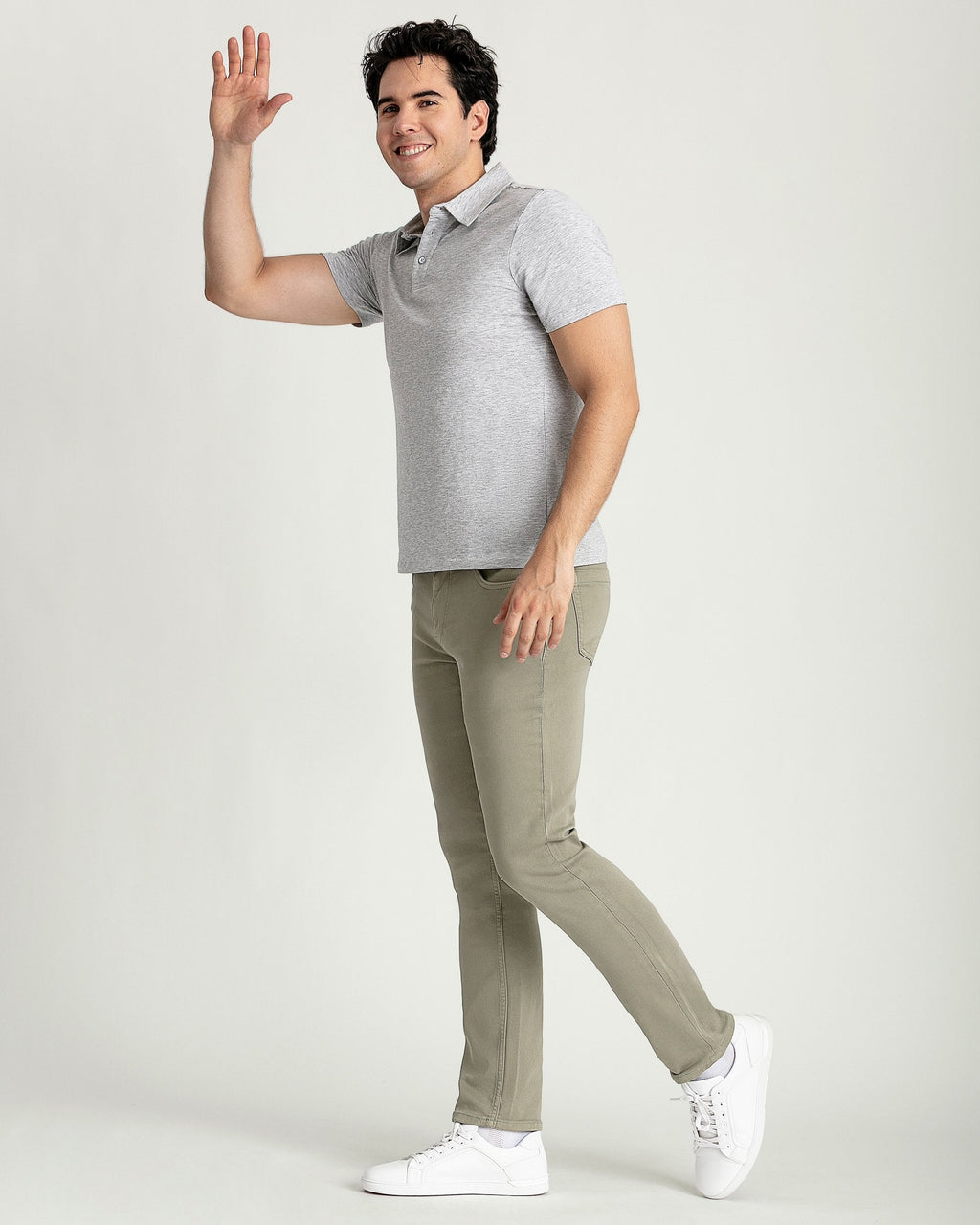 Organic Polo Shirt 6 Pack / Heather Grey