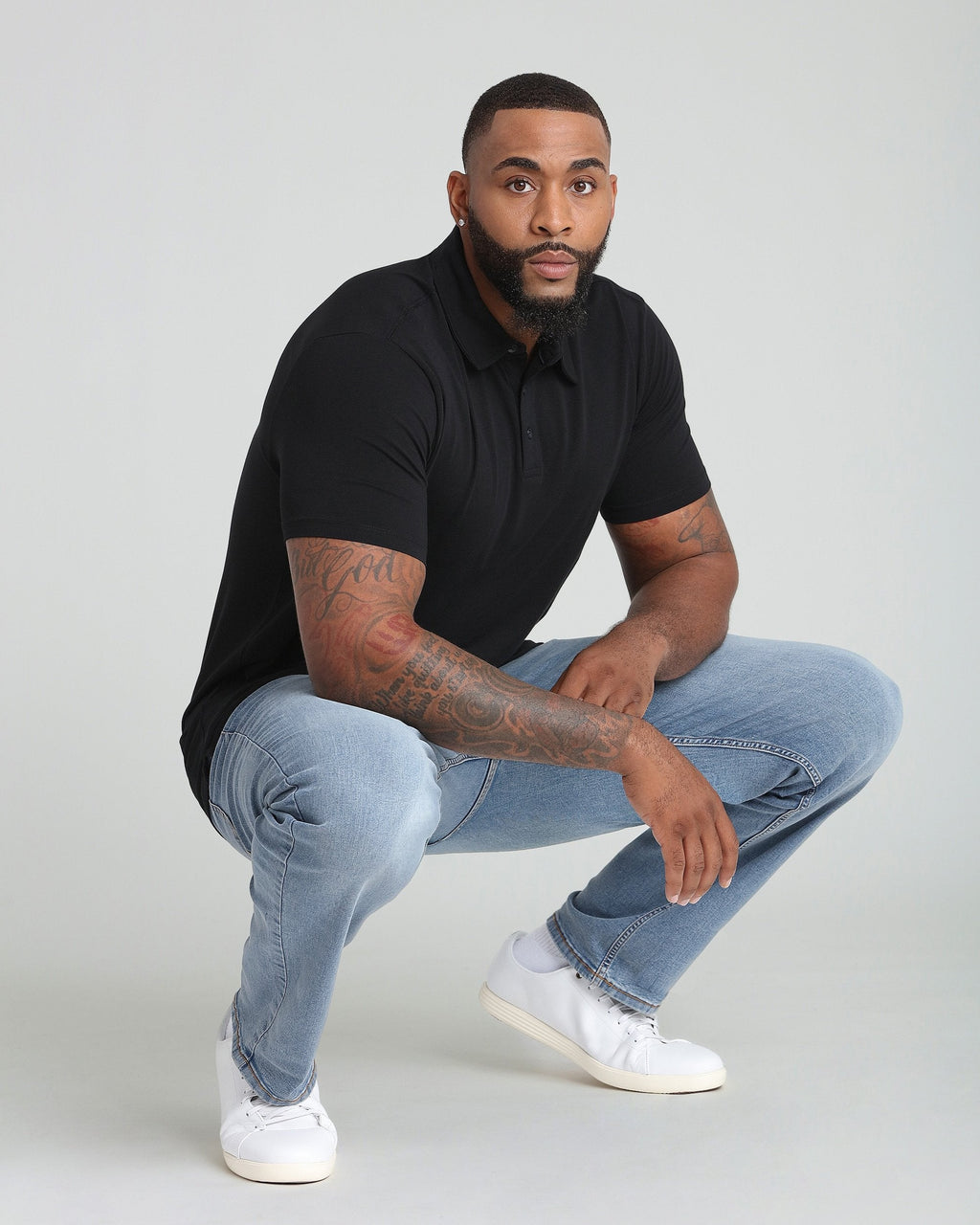 Organic Polo Shirt 3 Pack / Black