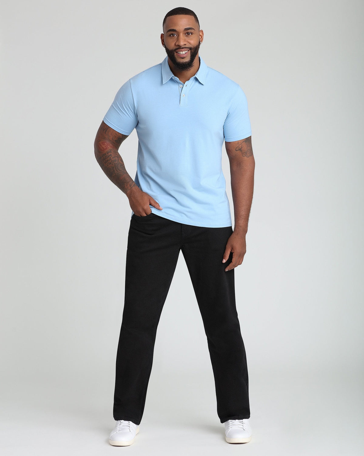Organic Polo Shirt 6 Pack / Light Blue