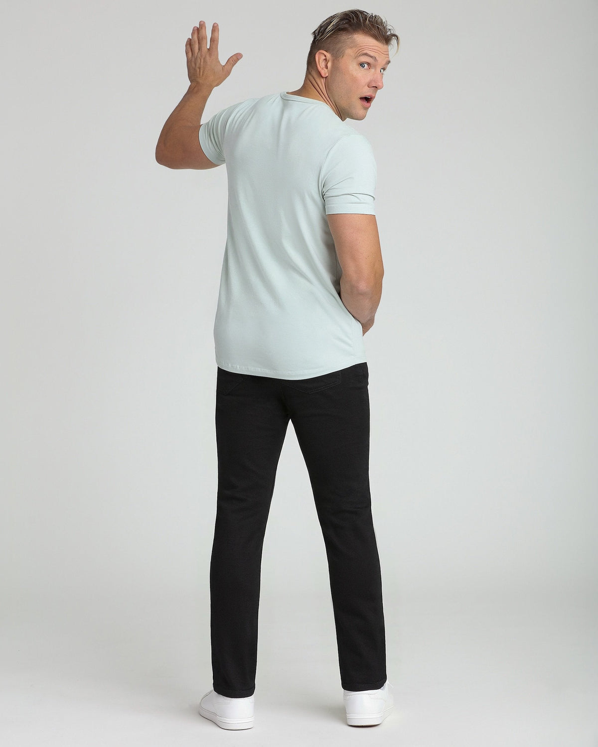 Organic Crew Neck T-Shirt 3 Pack (Slim Fit) / Mint