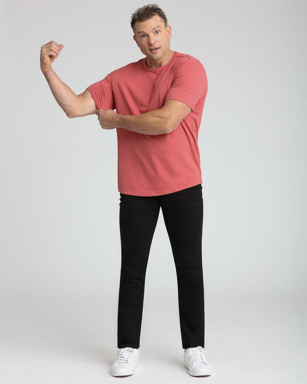 Organic Crew Neck T-Shirt 6 Pack (Slim Fit) / Nantucket Red