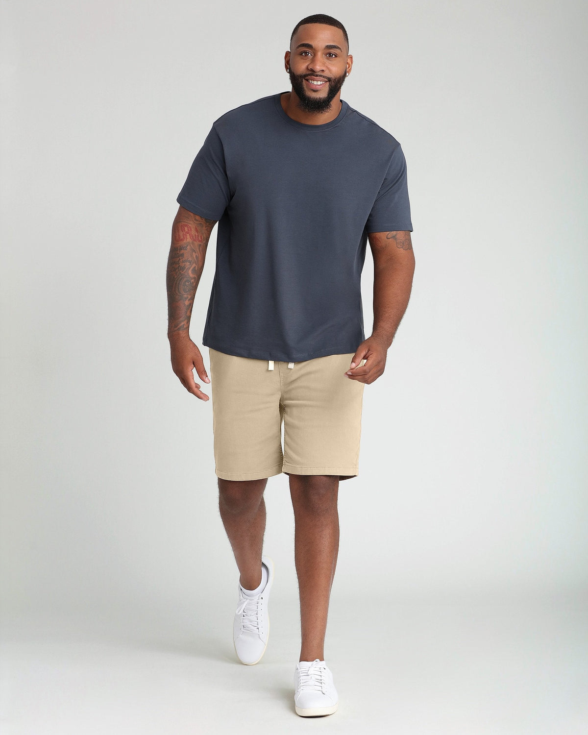 Organic Crew Neck T-Shirt (Relaxed Fit) / Slate