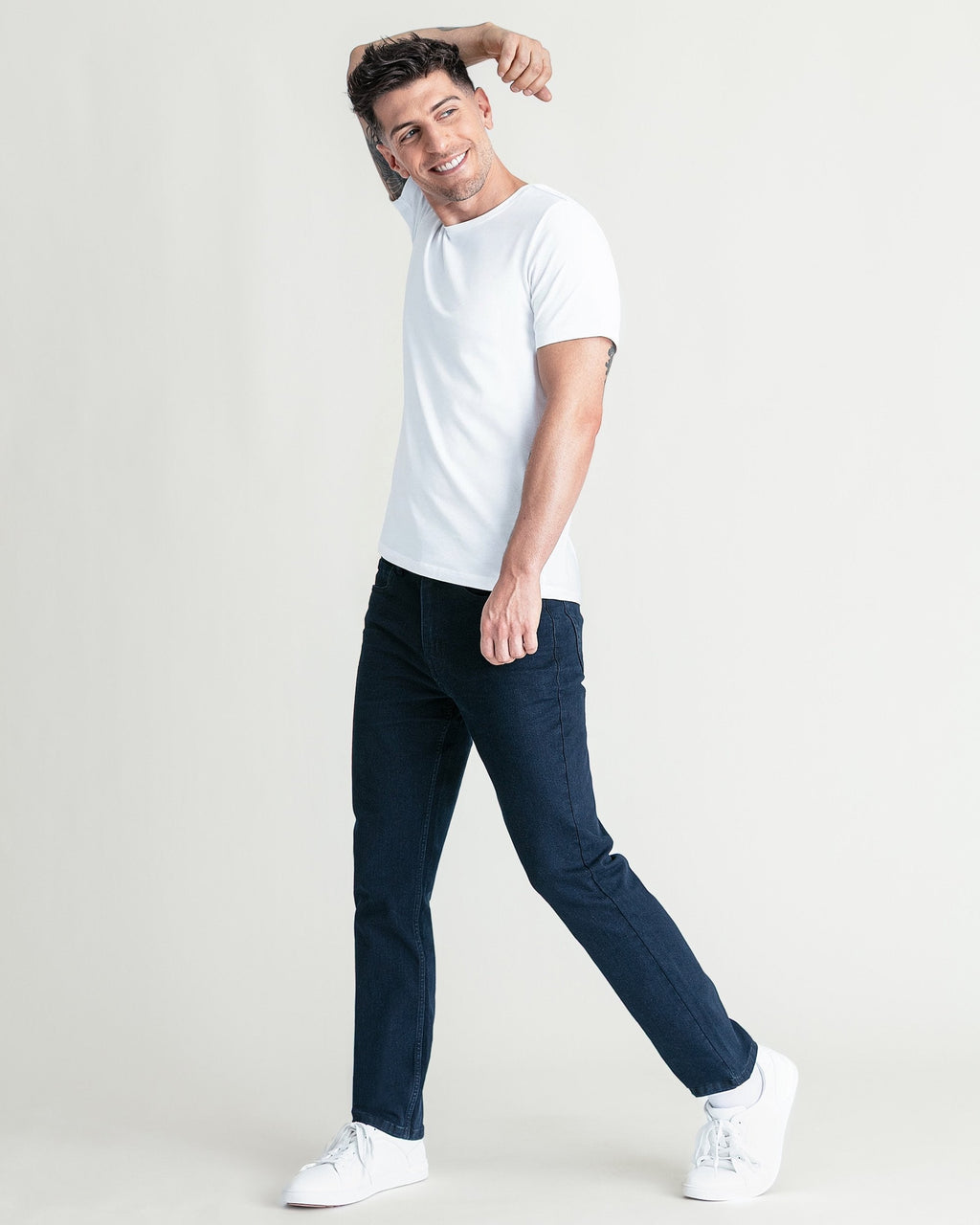 Organic Crew Neck T-Shirt 6 Pack (Slim Fit) / White