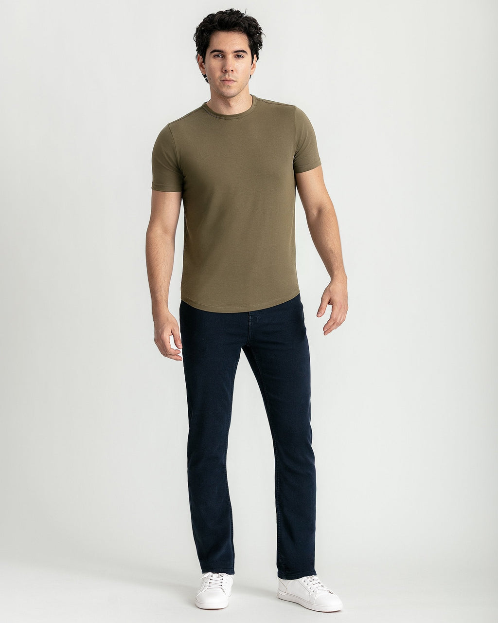 Organic Crew Neck T-Shirt 3 Pack (Slim Fit) / Camo