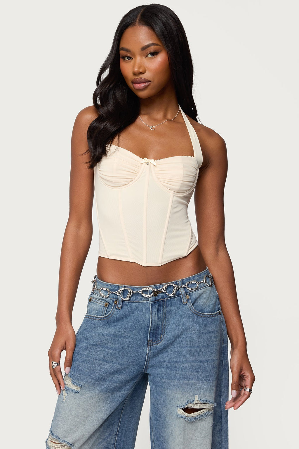 Abigail Ruched Halter Corset