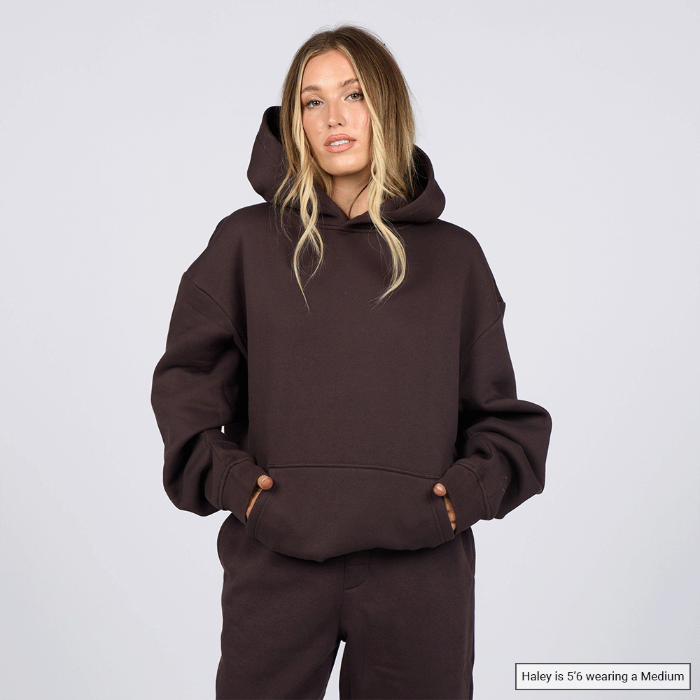 (New) Weighted Hoodie - Coffee