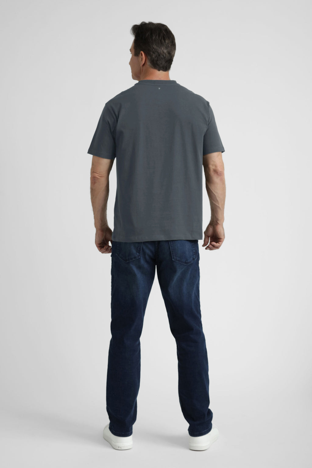 Organic Crew Neck T-Shirt 3 Pack (Relaxed Fit) / Slate