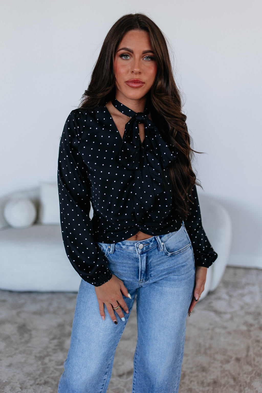 Adrielle Satin Top