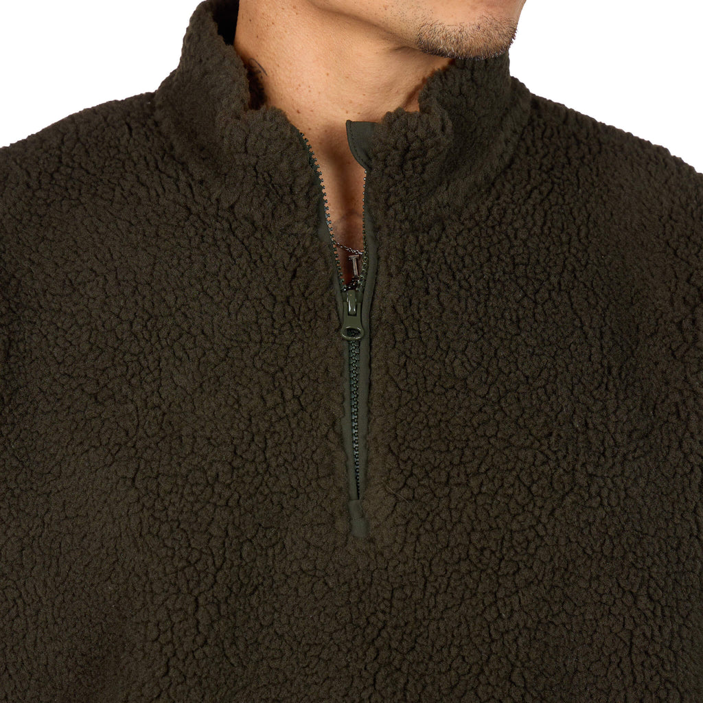 (New) Sherpa Quarter Zip - Olive