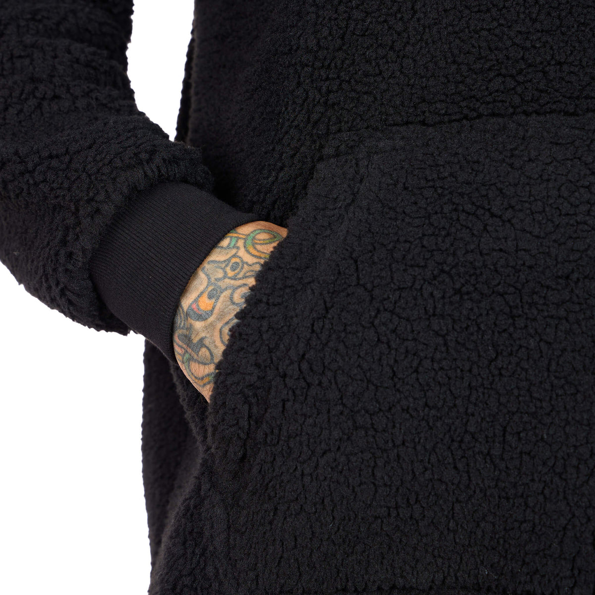 (New) Sherpa Quarter Zip - Black