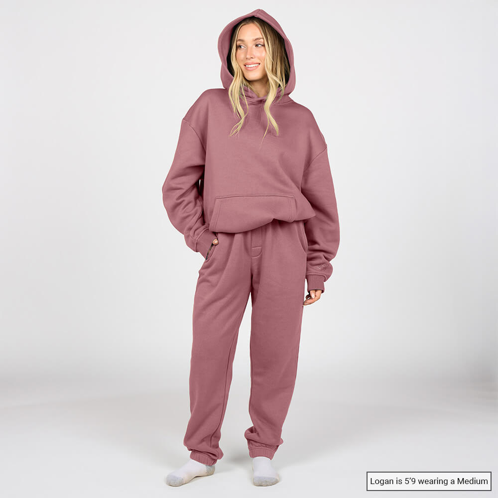 (New) Weighted Hoodie - Berry