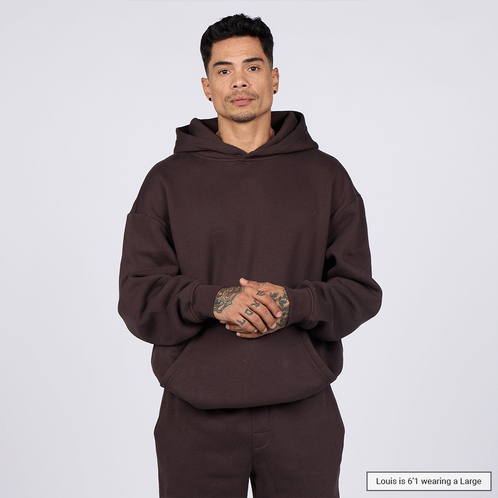 (New) Weighted Hoodie - Coffee