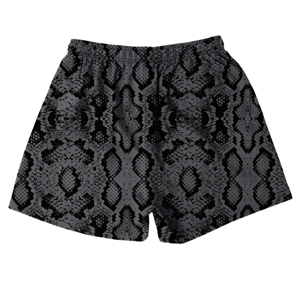 (New) Snakeskin Shorts - Black